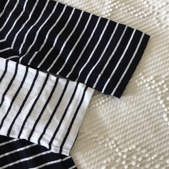 Striped Ribbed Mock Neck Bundle - Picture 5 of 6